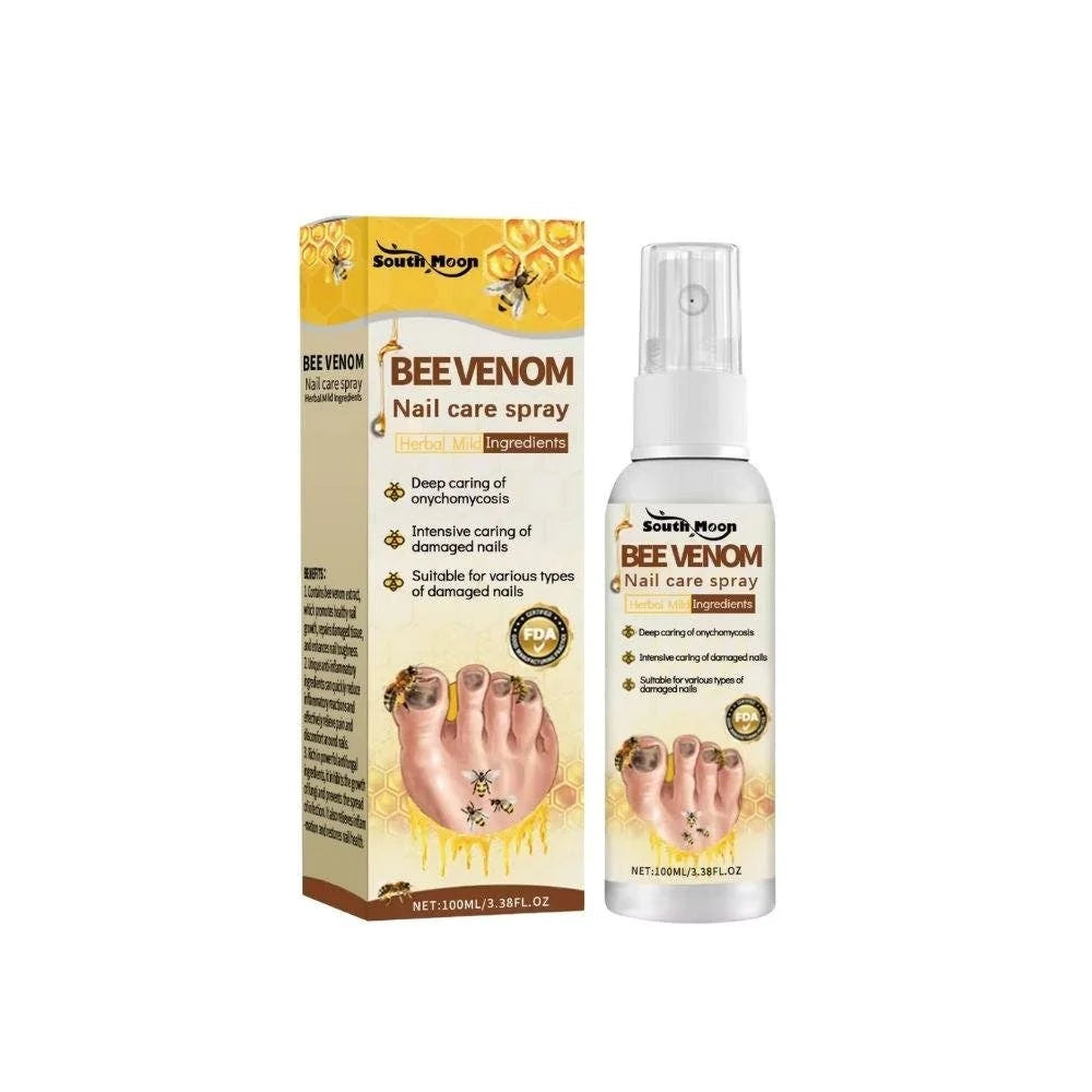 FungaBee® Spray para el cuidado de las uñas con veneno de abeja | ¡De suave a hermoso en sólo 14 días!