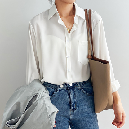 REVÊRIE LOTUS - BLOUSE EN SATIN