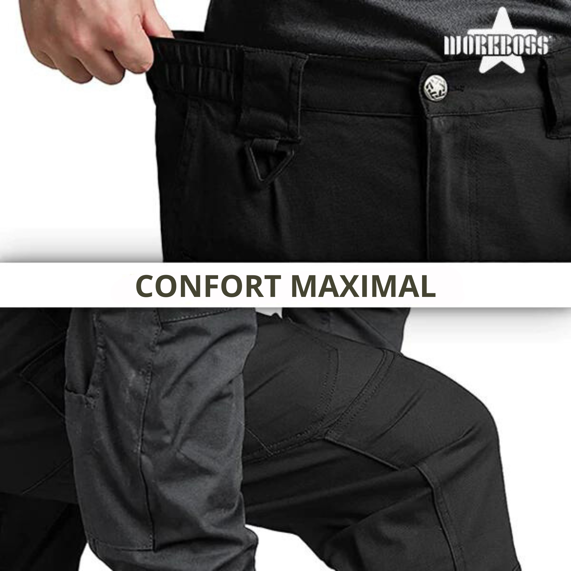 WORKBOSS - PANTALONS TACTIQUES POUR HOMMES