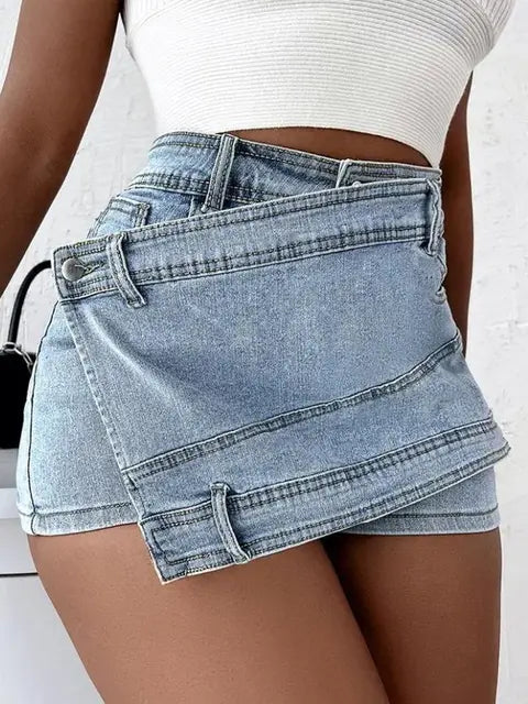 MARA - JUPE EN JEAN À TAILLE HAUTE POUR FEMMES