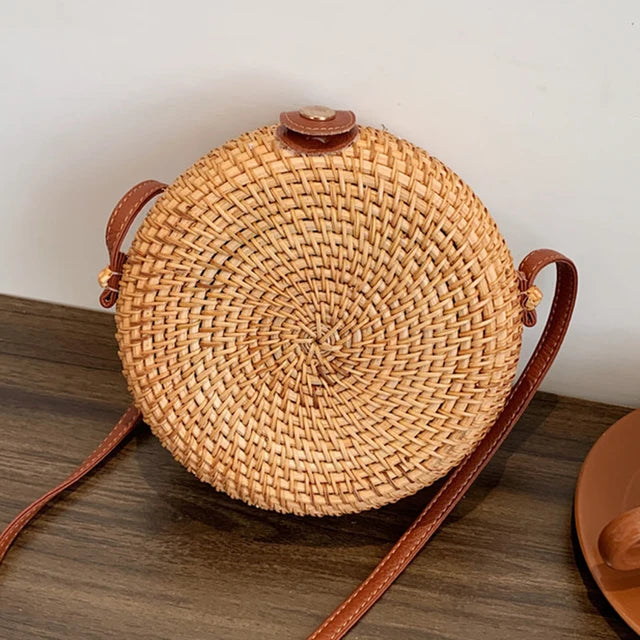 PARISIENNE - BAG ADJUSTABLE STRAP RATTAN