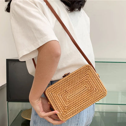 PARISIENNE - BAG ADJUSTABLE STRAP RATTAN