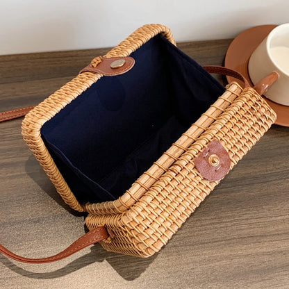 PARISIENNE - BAG ADJUSTABLE STRAP RATTAN