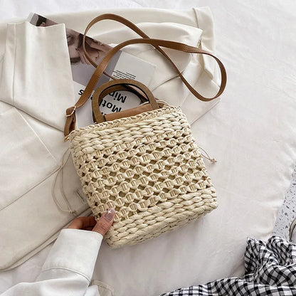 RIVIERA RÊVE - BAG ADJUSTABLE STRAP RATTAN