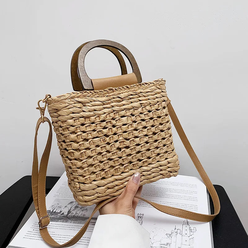 RIVIERA RÊVE - BAG ADJUSTABLE STRAP RATTAN