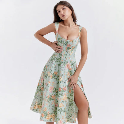 L'AMOURELLE - ROBE D'ÉTÉ AVEC IMPRIMÉ FLORAL