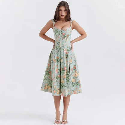 L'AMOURELLE - ROBE D'ÉTÉ AVEC IMPRIMÉ FLORAL